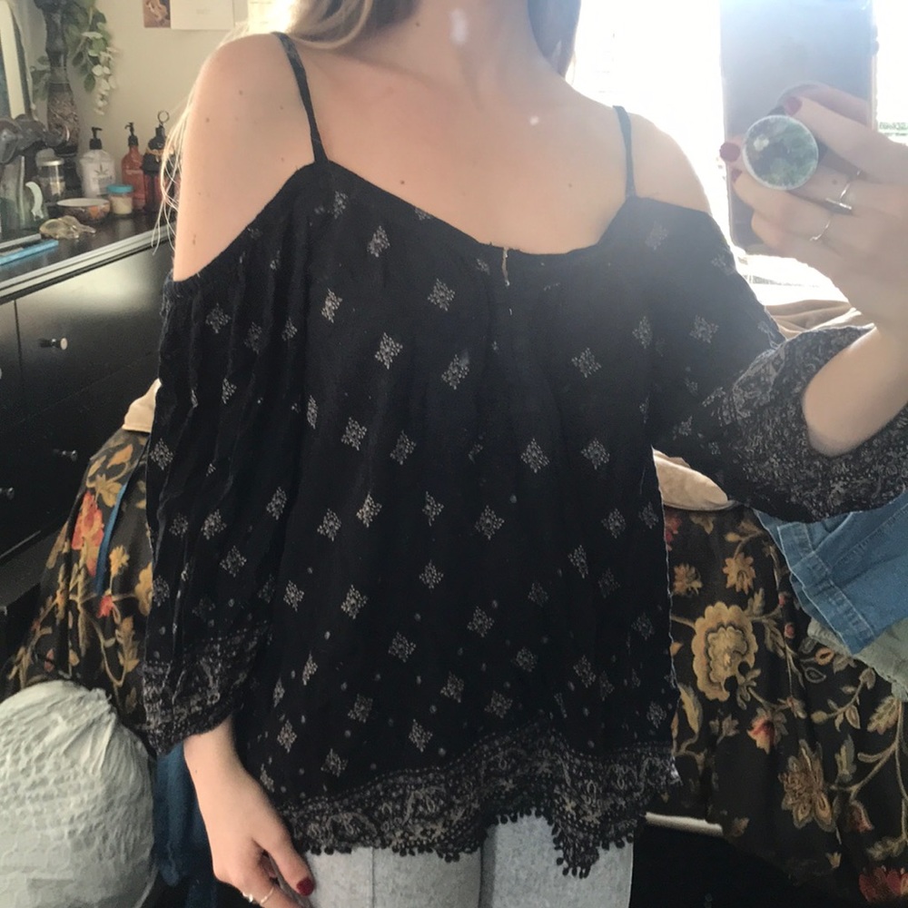Off-the-Shoulder Flow-y Top